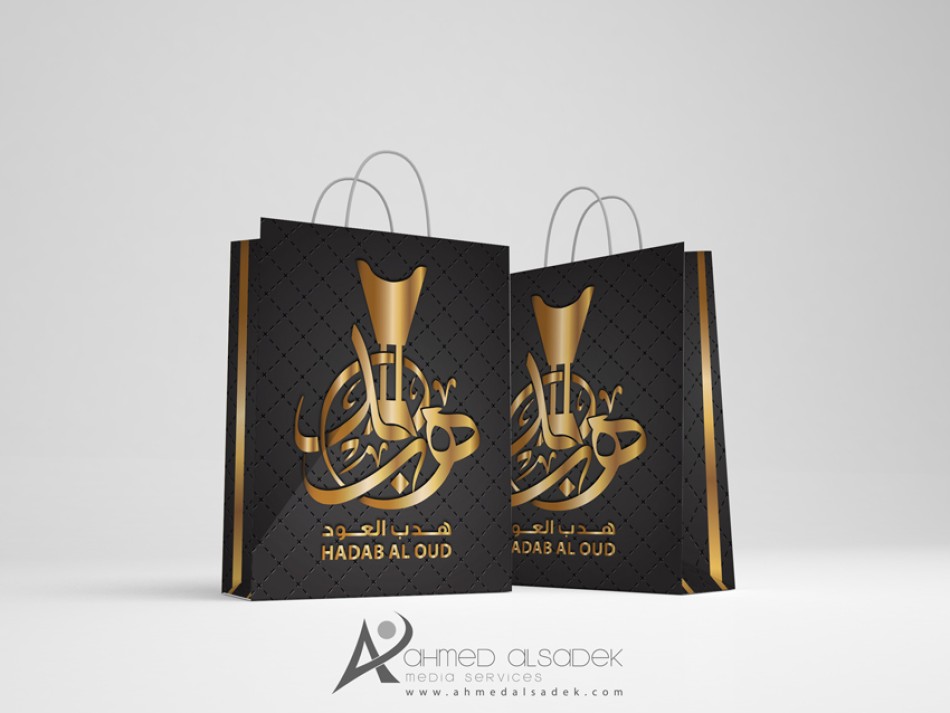  هوية شركات تجارية مصمم شعار تصميم شعار تصميم بالخط العربي 5